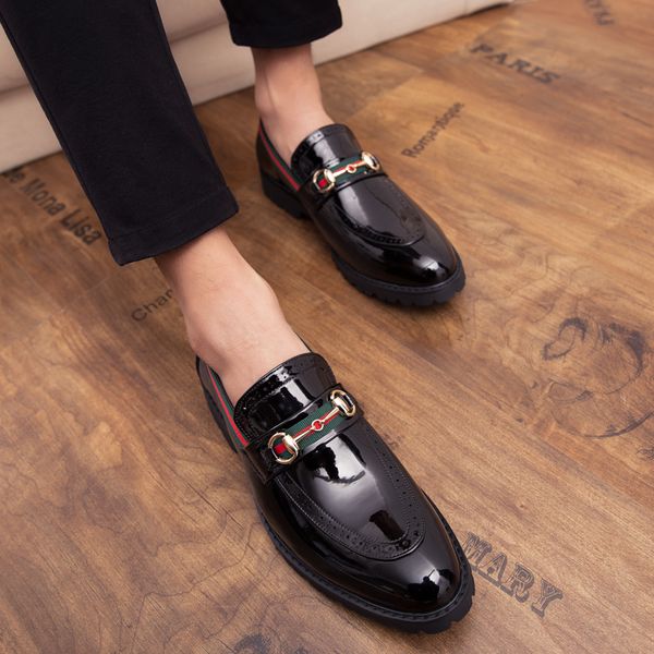 

Handmade vintage de igner fa hion party wedding hoe bu ine male dre genuine leather men oxford hoe big ize