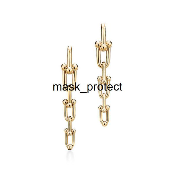 

t home earrings ni ni earrings ken bean earrings brass chain unique design, White