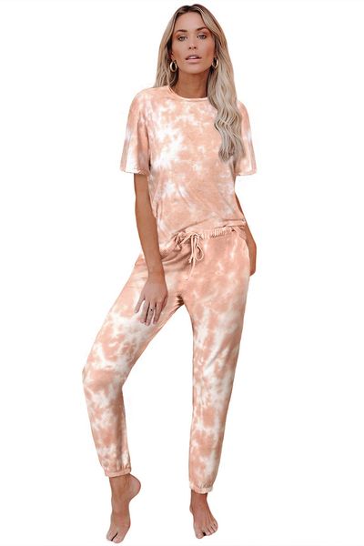 

dhl for pajamas tiedye for ladies conjuntos cortos de pijama con cuello redondo y pijama tie dye long sleeve aluminum nice, Blue;gray