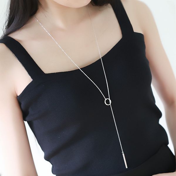 

vintage multilayer crystal pendant necklace colar women 925 sterling silver horn crescent choker necklace jewelry naszyjnik girl