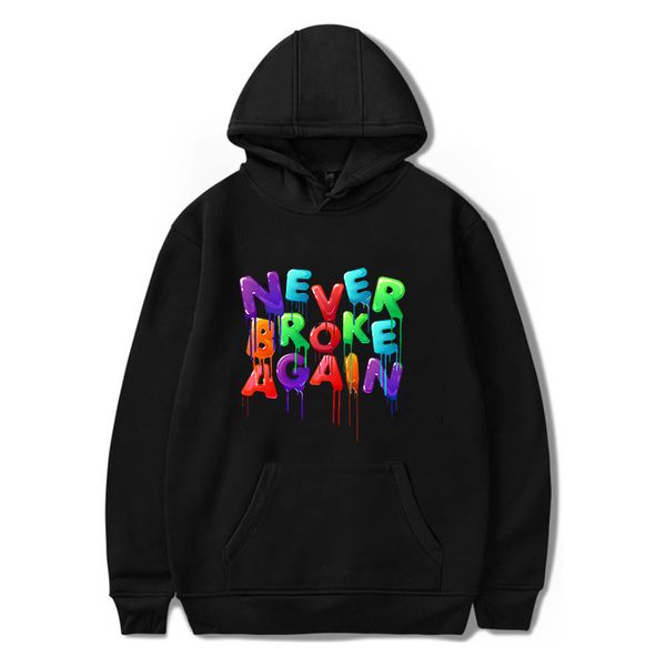 

youngboy never broke again kids hip hop hoodie boys girls spring autumn clothes toddler hoodies sweatshirts prints casual hoodie, Black
