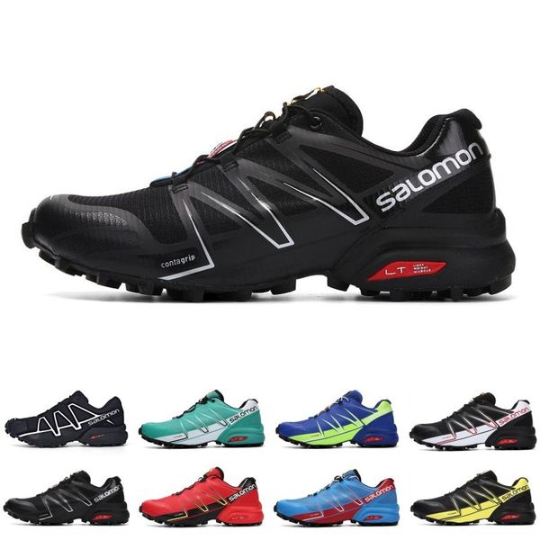 

2019 New Salomon Speed Cross 3 4 CS Men Designer Running Shoes Black White Red Blue male jogging Outdoor Sport sneakers size 40-46