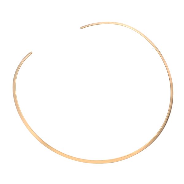 

1pc stainless steel basic necklaces for fashion diy jewelry fit love new year gifts bright silver gold color torques necklace