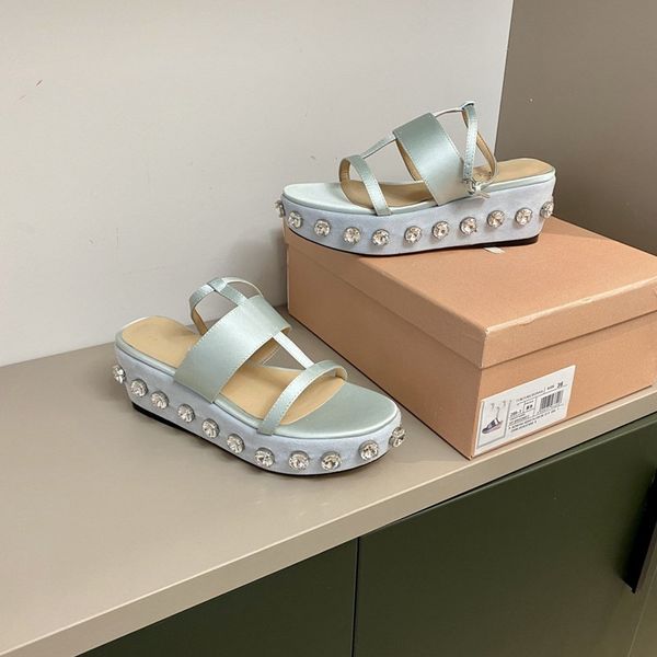 

summer ladies original outsole sandals comfortable slippers increased shoes leather fashion trend wild, Red;white