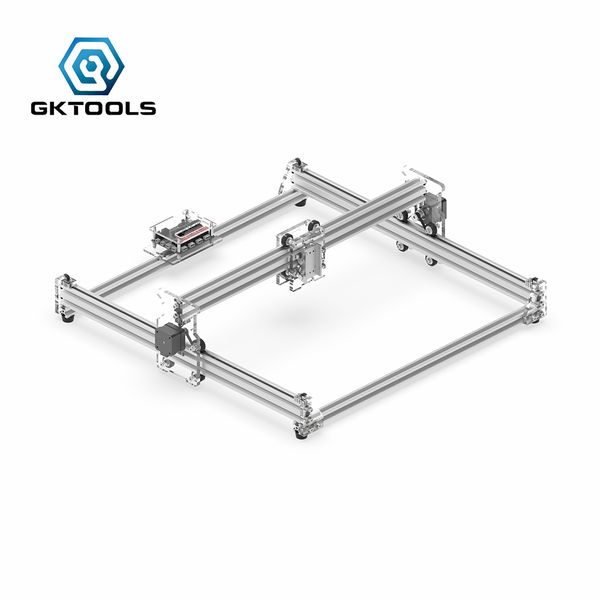 

gktools diy wood mini cnc laser engraver cutter engraving machine frame without laser,45*45cm acrylic pwm, grbl eleksmaker