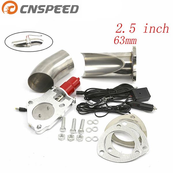 

cnspeed 2.25'' 2.5'' 3'' inch exhaust control valve with remote control car electric exhaust valve cut outs cu
