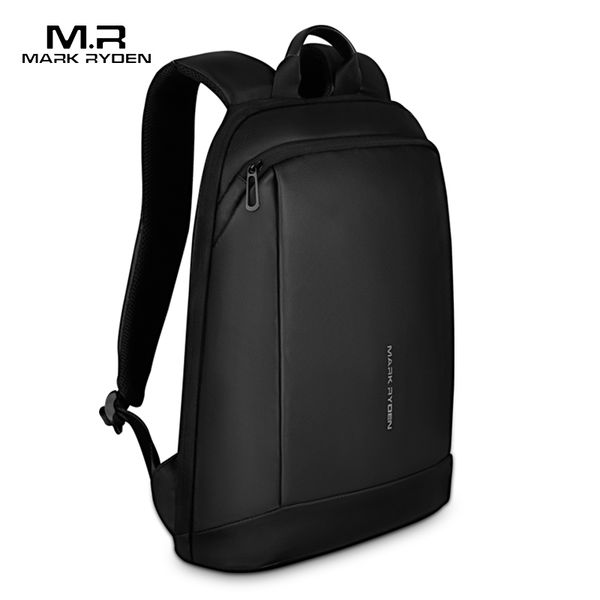

mark ryden slim lapbackpack men thin back pack 15.6 inch work man backpack business bag black ultralight