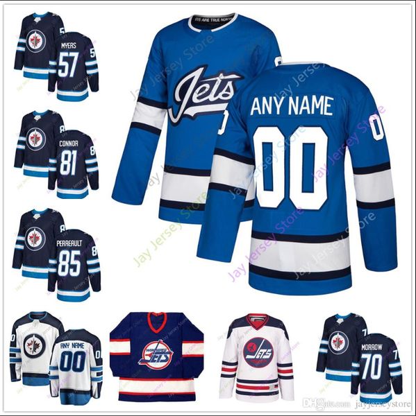 

57 Tyler Myers Joe Morrow Kyle Connor Mathieu Perreault Jersey Winter Classic Winnipeg Jets Branded Blue 2019 Men Women Youth Cheap