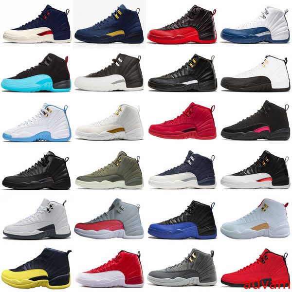 

2019 new 12s cny chinese new year white gold men outdoor shoes 12 fiba french blue game royal sneakers