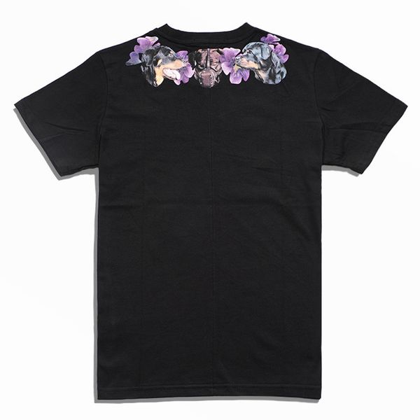 

20ss mens stylist t shirt soft cotton short sleeves fashion casual dog printing men women tees black, White;black