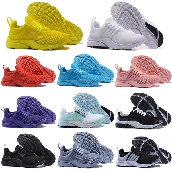 

new fashion br qs дышите желтый черный белый красный синий мужчины женщины кроссовки air presto ультра беговая walking тренажеры спортивные