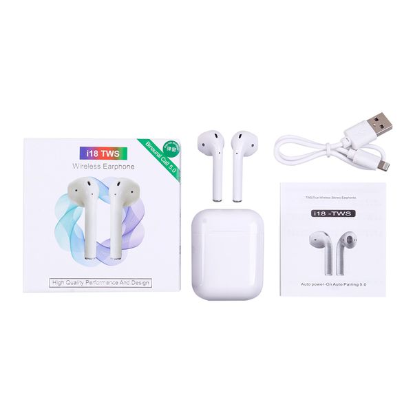 

I18 tw touch5 0 wirele bluetooth headphone upport pop window tereo earphone earbud auto power on auto paring touch u ing iri