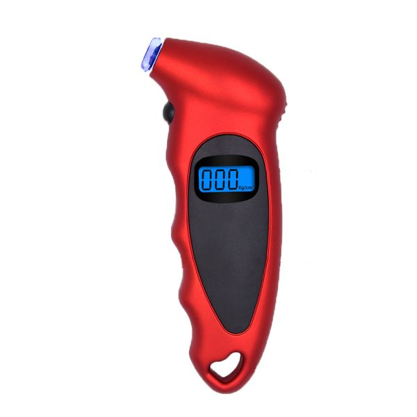 

lcd digital tire gauge led button 1pc pressure 13.8*5.6*2.8cm accessory tool tester backlight 100 psi
