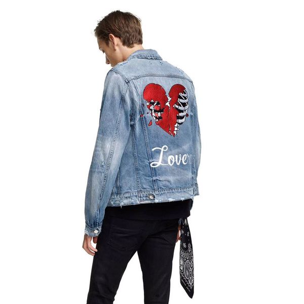 

2020 jacket orange denim mens designer jackets skinny slim fragment fahsion denim jacket winter coats size m-4xl, Black;brown