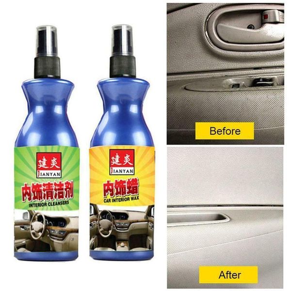 

new 100ml car polish wax plastic leather retreading agent automotive interior cleaner tire wax paint household cleaning agent