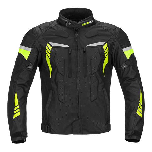 

new motorcycle winter jacket have warm liner racing drop jacket body armor protective moto motocross off-road racing, Black