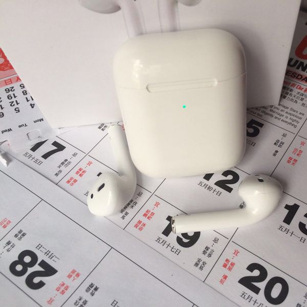 

H1 chip generation 2 bluetooth headphone tw tereo earphone earbud pop up window upport wirele charging ca e pk airpod 2 i12 i10