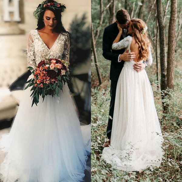 

2020 Ѭана дизайн глђбокий v обѬазнм вѬезом плж вадебне пла  длиннми Ѭђк White