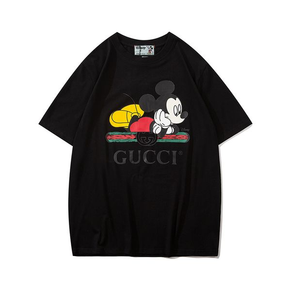 

20ss luxury summer t-shirt men's wholesale t-shirt men's women's t-shirt hip-hop howling orangutan monkey circle star short s, White;black