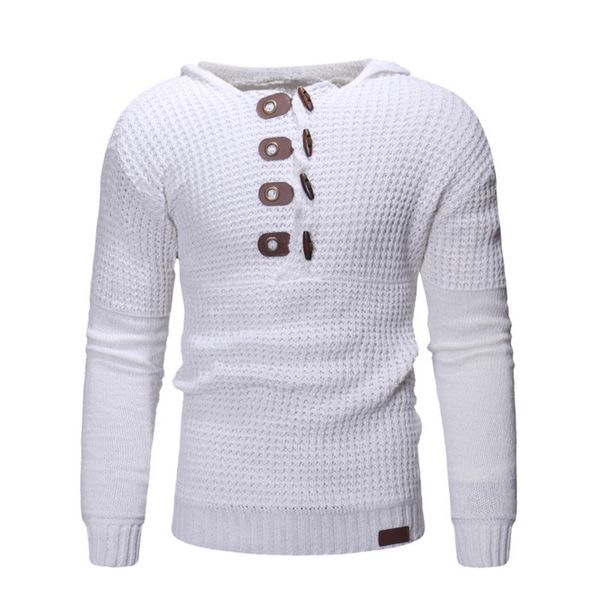 

yiwa men hooded blouse solid color long sleeve slim long sleeve boy slim coat simple clothing 2019, White;black