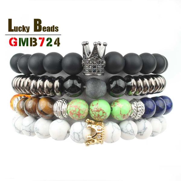 

for men women chakra bracelets natural round turquoises black volcanic lava agates stone beads charm bracelets buddha jewelry