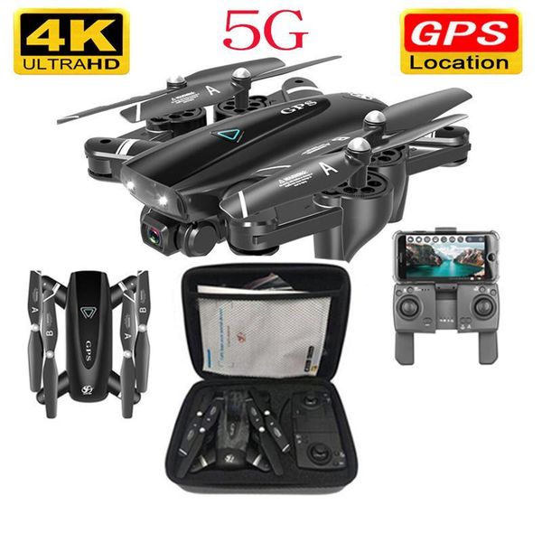 

вертолет 5г rc с gps дрон с 4к-камерой квадрокоптер дроны hd и 4к-беспроводной доступ в интернет с fpv складной от точки полет фото видео бе