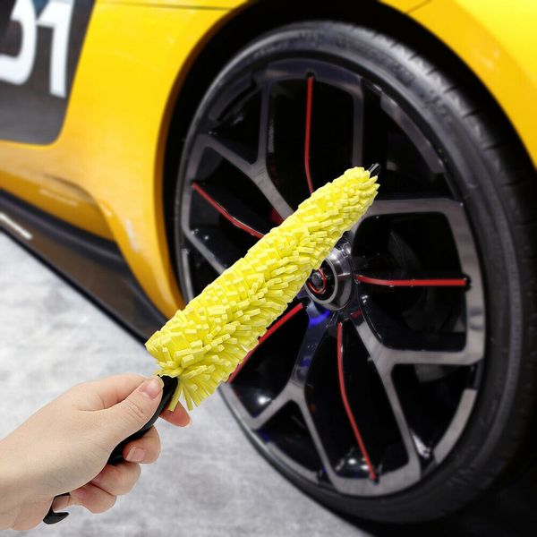 

car wheel wash brush plastic handle vehicle cleaning brush wheel rims tire washing auto scrub car wash sponges tools