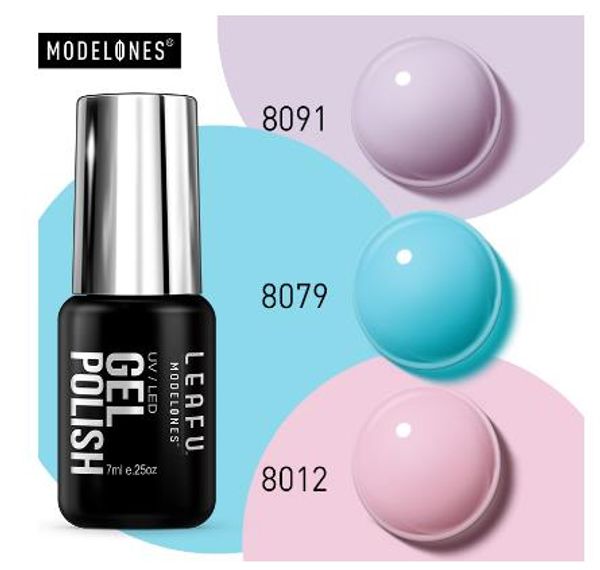 

modelones 3pcs/set uv gel nail polish semi permanent hybrid uv gel polish macaron color led nail varnish spring color uv gel, Red;pink