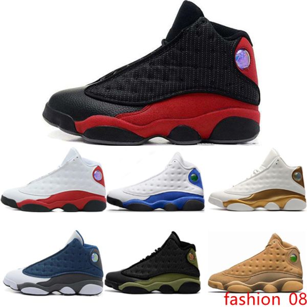 

classic mens basketball shoes 13 13s gs hyper royal italy blue chicago bred dmp wheat olive ivory black cat men sports sneakers