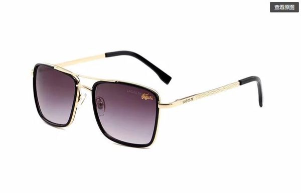 

fashion brand evidence sunglasses retro vintage men's brand designer shiny gold frame laser logo of women138, White;black