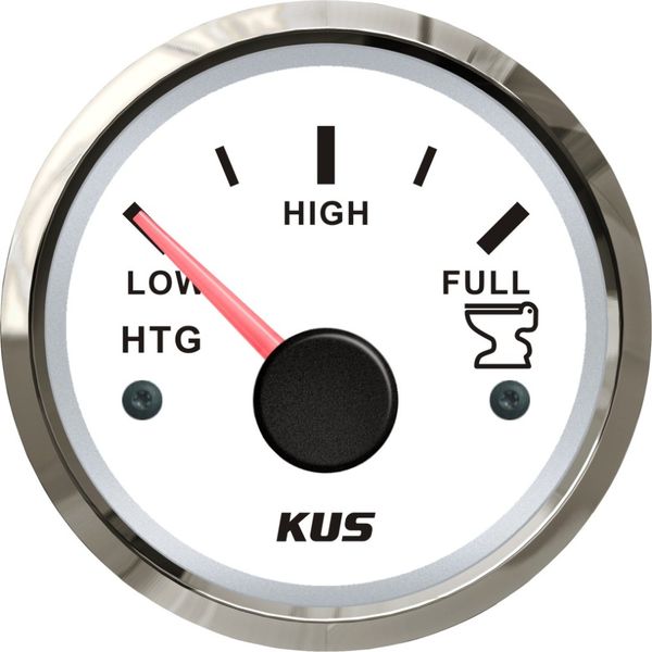 

2" 52mm holding tank gauge meter 0-190ohm 12v 24v ky12102 with backlight