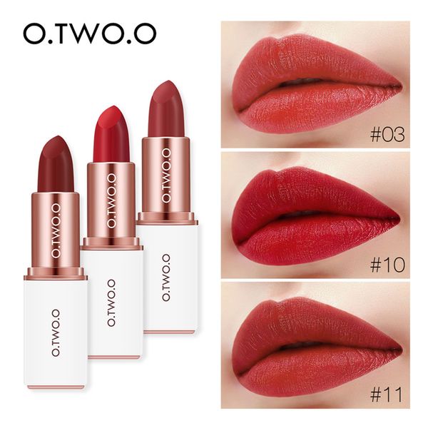 

profissional matte lipsticks cosmetics waterproof make up lipstick lips matte pumpkin color pigmented lipstick batom maquiagem