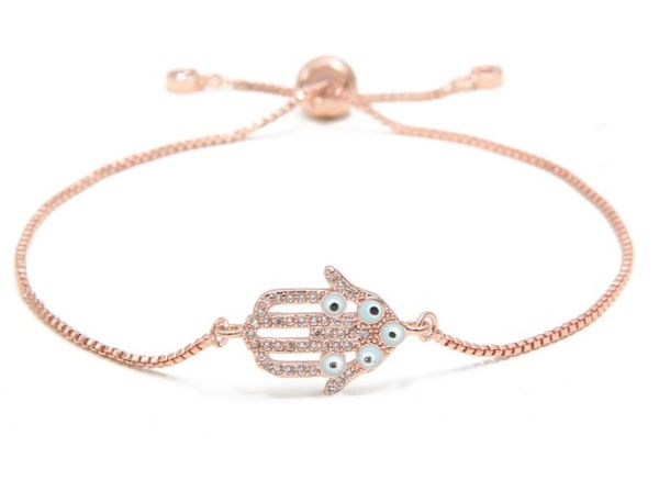 

gold silver chain micro pave cz zircon cubic zirconia bracelet rope adjusted macrame uth4 buddha hand bangle jewelry gift, Golden;silver