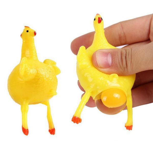 Divertenti giochi di novità galline ovaiole creative spremitura di pollo Gag Toys giocattoli di decompressione per adulti bambini giocattoli di spoofing del primo di aprile