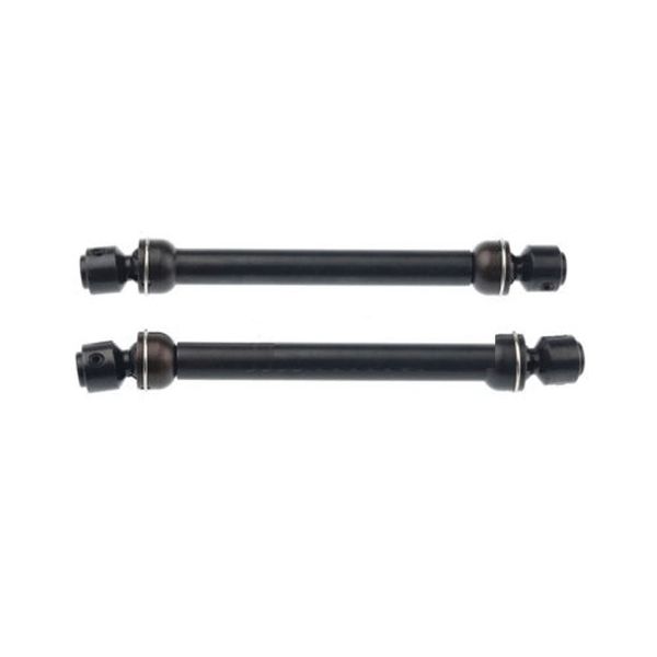 

2pcs stainless drive shaft for rc crawlers scx10 gs01 tf2 d90 car 11cm black