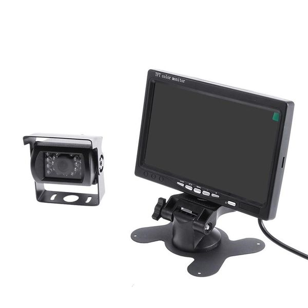 

беспроводной водонепроницаемый резервного автомобиля камера kit 7" hd автомобильный монитор заднего вида задней камеры для rv грузовик прице