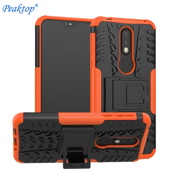

2 in 1 armor style case for nokia 1 2 3.1 plus 5 6 7.1 8 x5 x6 x7 2018 back cover heavy duty hybrid coque hard pc+soft silicone