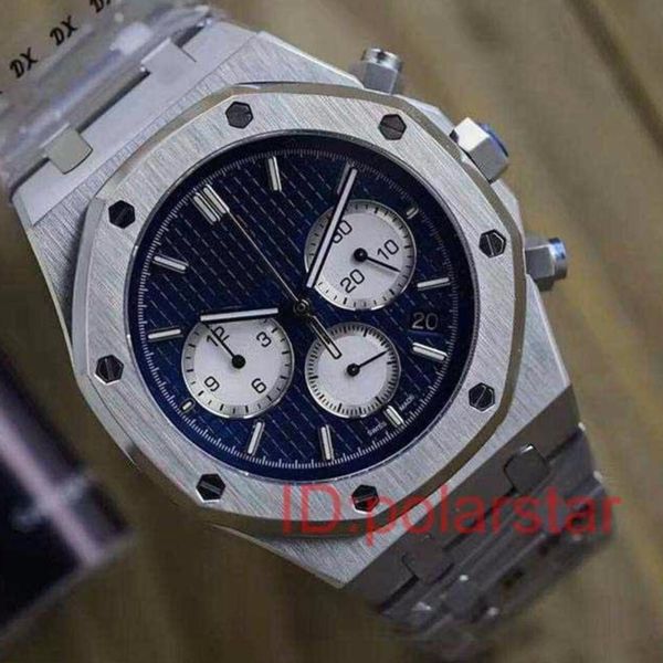

mens watches rose gold stainless steel men royal oaks mens quartz wristwatches chronograph montre de luxe watch, Slivery;golden