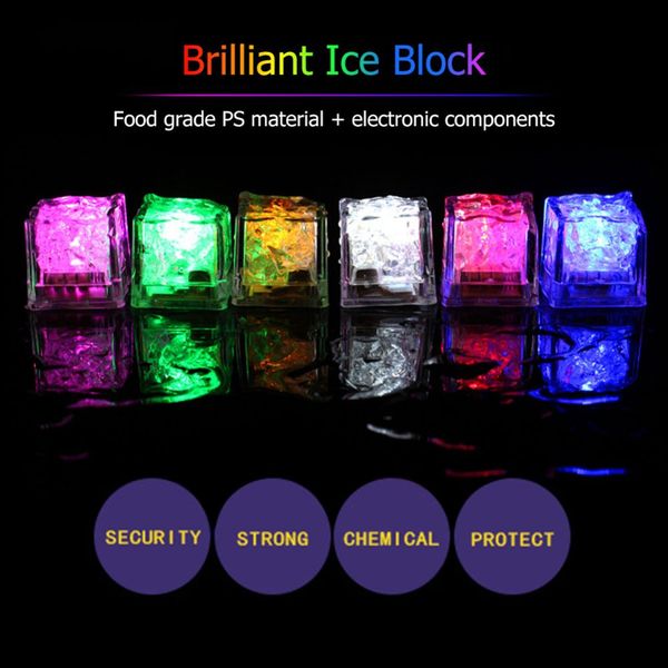 

christmas decoration flash ice cube wateractived led light put into water drink flash automatically for party wedding bars ing