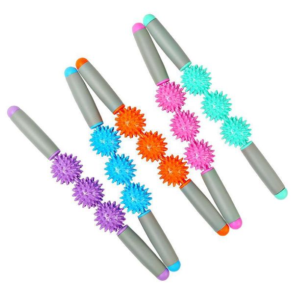 

generation] fascia stick yoga auxiliary products fitness body-hugging massage stick acanthosphere ball gear open and remove