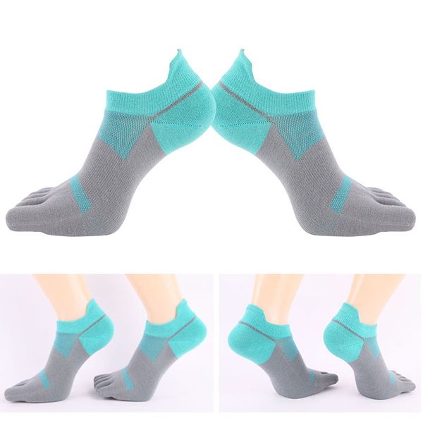 

five finger toe socks outdoor sports fitness socks toe separate breathable shockproof running bicycling yoga women, Black