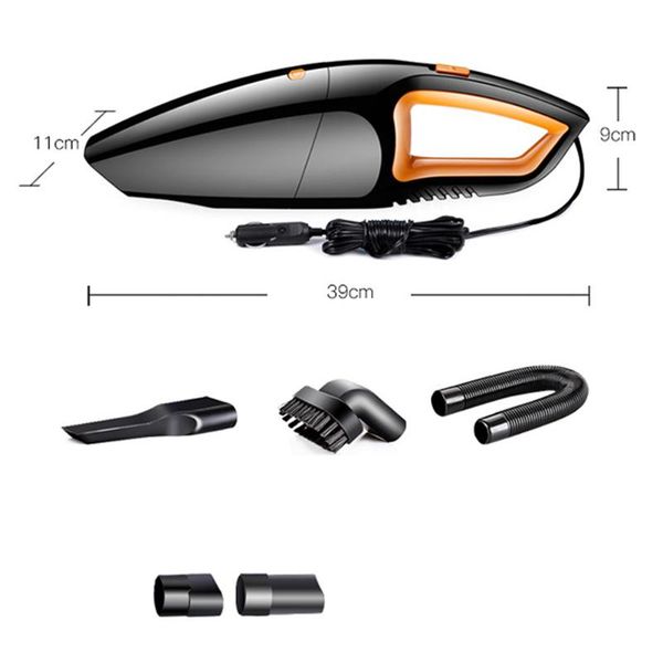 

1pc car suction wet and dry dual - purpose portable car vacuum cleaner (orange