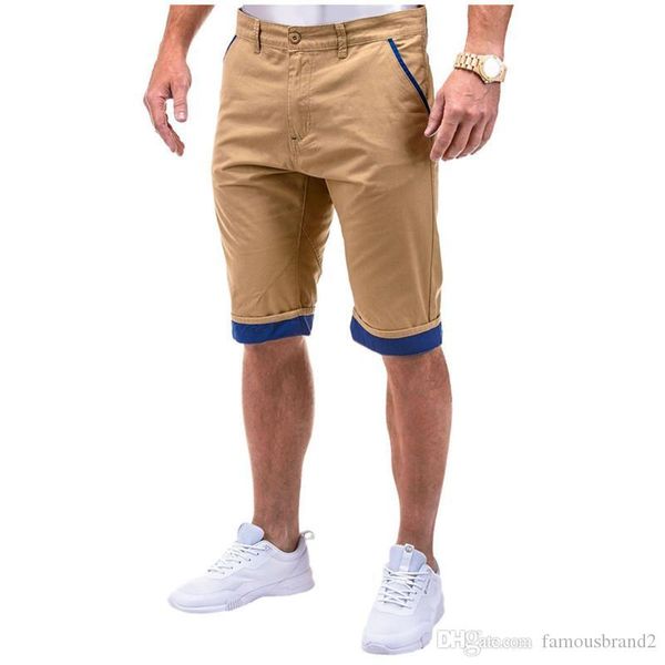 

мода solid zipper fly мужские шорты дизайнер релаксирующий летний pantalones cortos wash woven инструментальное pantaloncini uomo, White;black