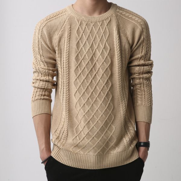 

sweater men 2018 new arrival casual pullover men autumn o-neck cross type quality knitted brand male sweaters asia size -2xl, White;black