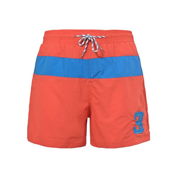 

летняя мода высокого качества хлопка шорты дизайнер swim пляжная одежда брюки сплошные полосы стиль drawstring баскетбол короткие штаны, White;black