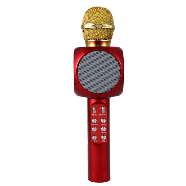 

handheld microphone wireless bluetooth karaoke microphone usb player mic speaker with noise cancellation for home ktv