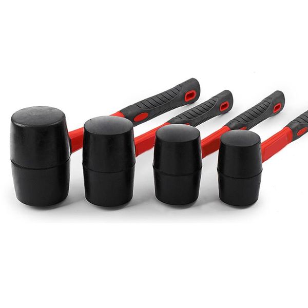 

rubber hammer mallet 8/12/16/ 24 oz decoration tool hammers shaft handle with grip installation mf999
