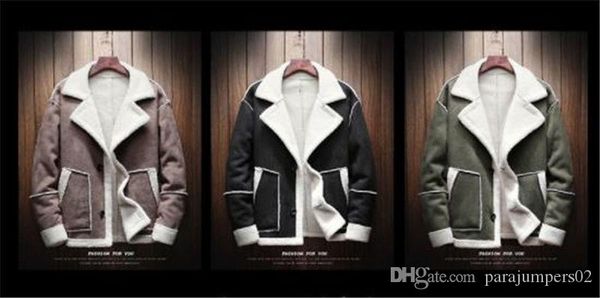 

конструктор mens панелями lamb куртки с длинным рукавом нагрудные шеи мужские зимние пальто мужчины теплые куртки, Black;brown