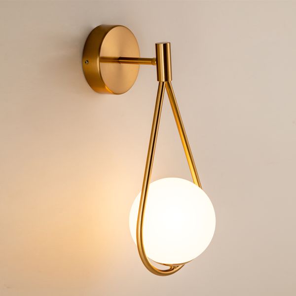 

modern hanging glass ball wall lamp led wall lights sconces for bedroom bedside kitchen living dinging room lighting fixture