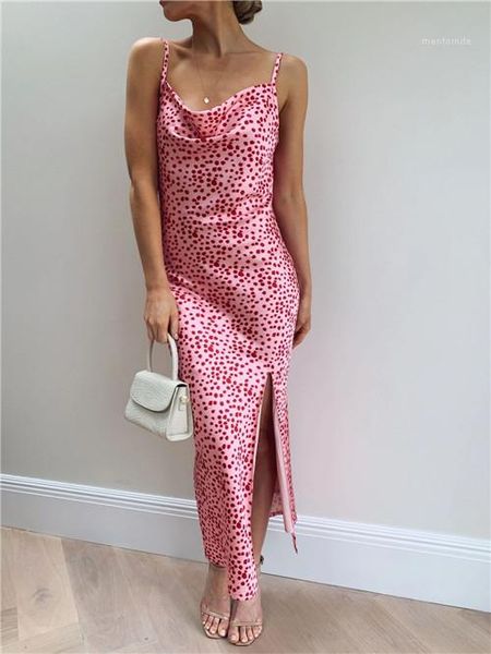 

dresses polka dot printed v neck spaghetti strap designer dresses casual womens clothing summer womens, Black;gray